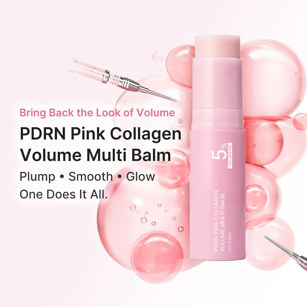 PDRN Pink Collagen Volume Multi Balm Stick Face & Body Balm For