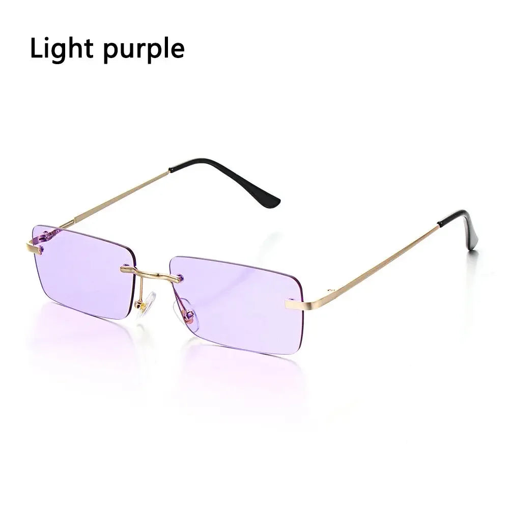 Rimless Rectangle Sunglasses