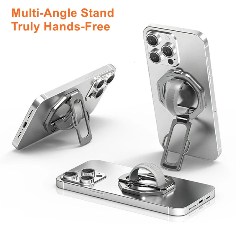 Magnetic Phone Ring Holder 360° Rotatable Foldable Metal Phone Stand