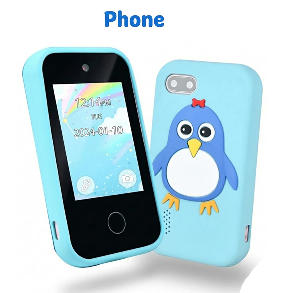 Kids Smart Toy Phone 44 Puzzle Games MP3 Player Camera Touchscreen