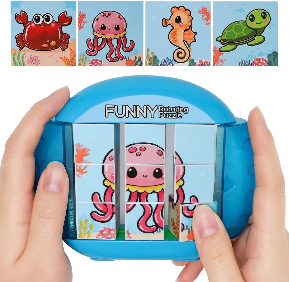 4IN1 Rotating Puzzle For Kids Fidget Toys 3 4 5 6 7 8 Year Old 4 Puzzles