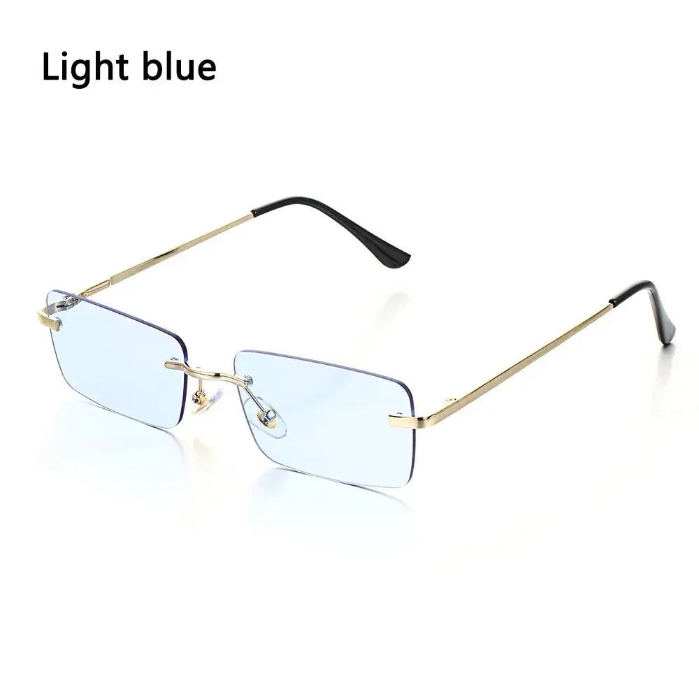 Rimless Rectangle Sunglasses