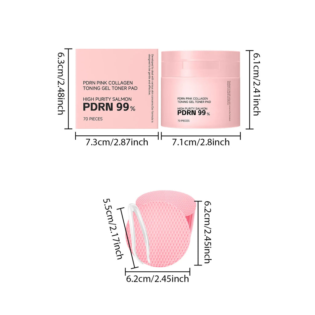 PDRN Collagen Toner Pads Repair Skin Barrier Calm Redness Hydrate Skin