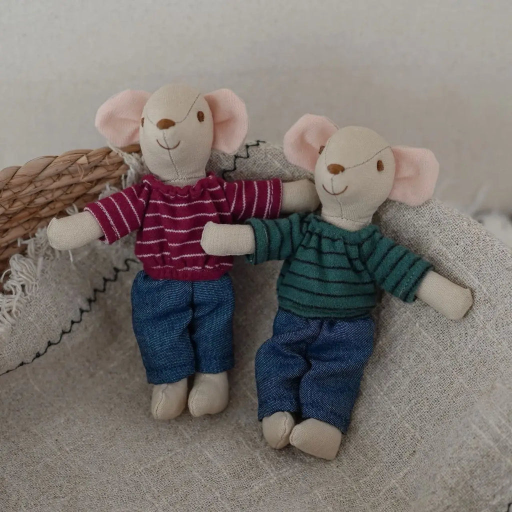 1PCS Plush Mouse Doll Toy Soft Stuffed Animal For Kids Holiday Birthday