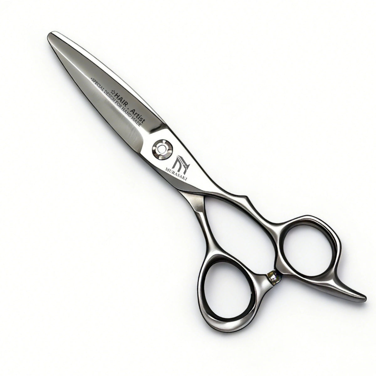 Professional VG10 Steel Barber Scissors, 5.75 Inch Willow Leaf Single-Sided Sharp Blade, Specialized for Regulating Hair Volume