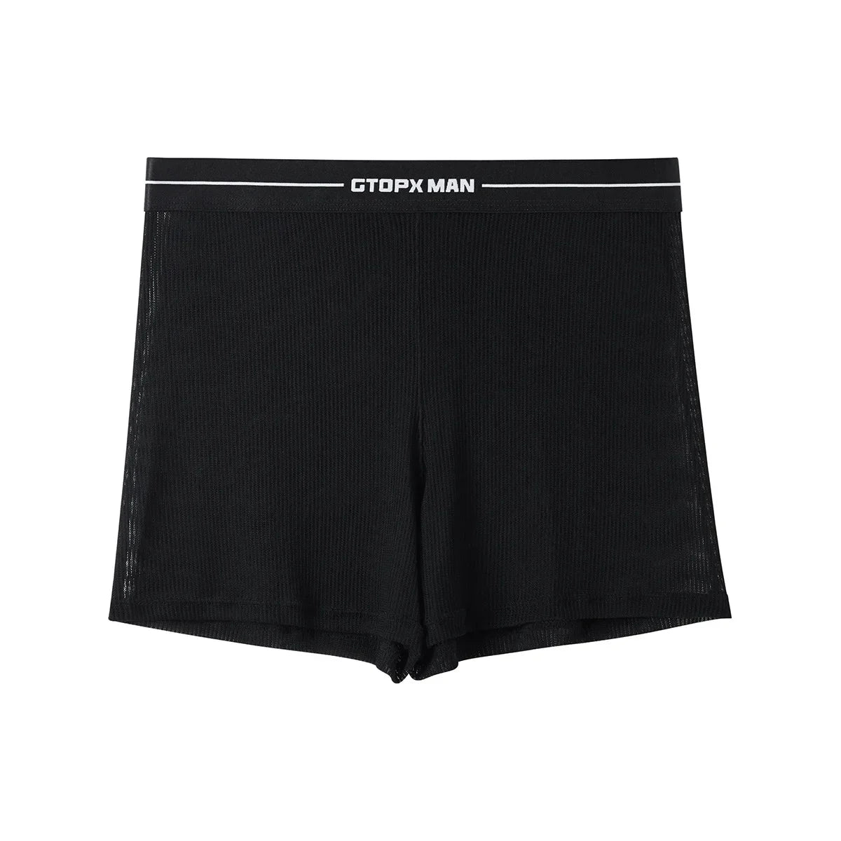 Mens Sexy Mesh Transparent Underwear Mid Waist Ultra-thin Boxer Shorts Breathable Panties Homewear Arrow Pants Solid Underpants