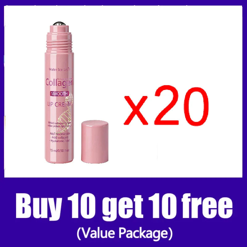 Collagen Lip Cream - Hyaluronic Acid & Niacinamide, Long-Lasting Hydration for Chapped Lips Fast plump lipstick plump gloss oil