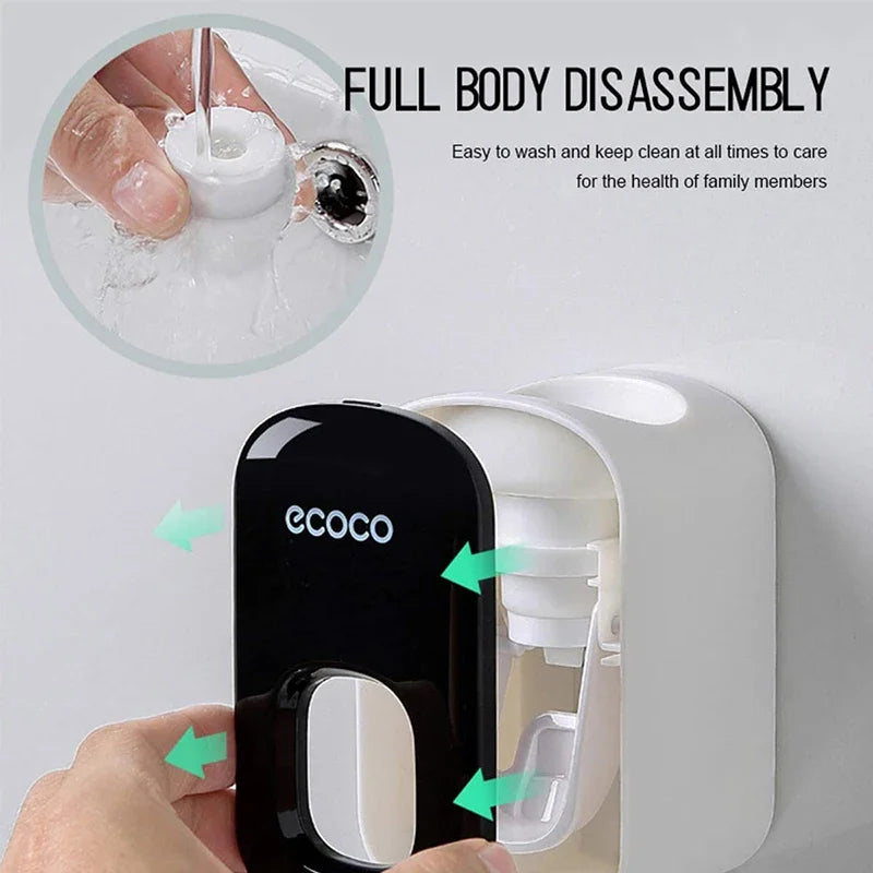 Bathroom Accessories Set Automatic Toothpaste Dispenser Toothpaste