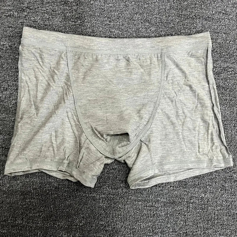 Men's Wolf Print Modal Boxer Shorts