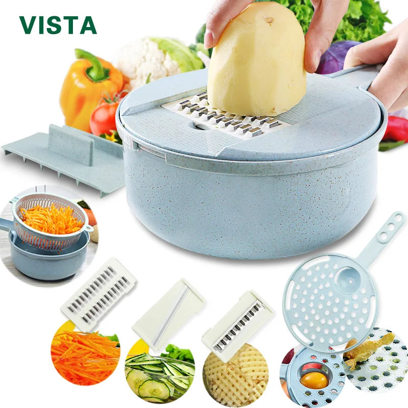 Multifunction Vegetable Chopper, Slicer & Grater