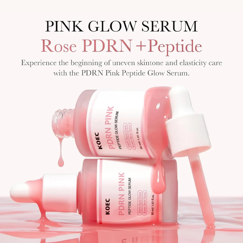 KOEC Rose PDRN Pink Peptide Facial Serum – 30ml