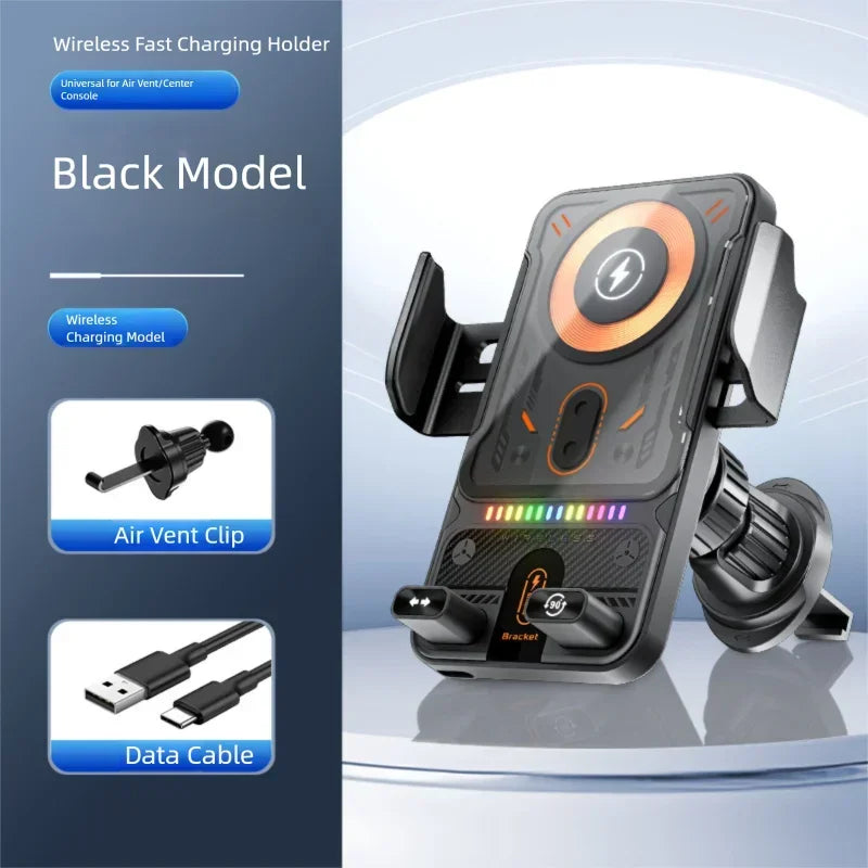 15W Air-Vent Wireless Car Charger & Phone Holder