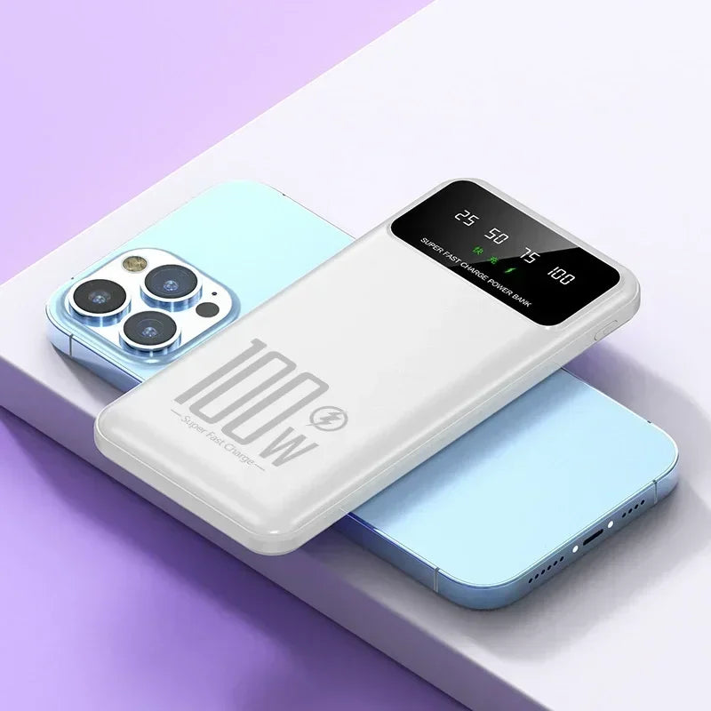 20000mAh Digital Display Power Bank 100W High Speed Fast Charger With