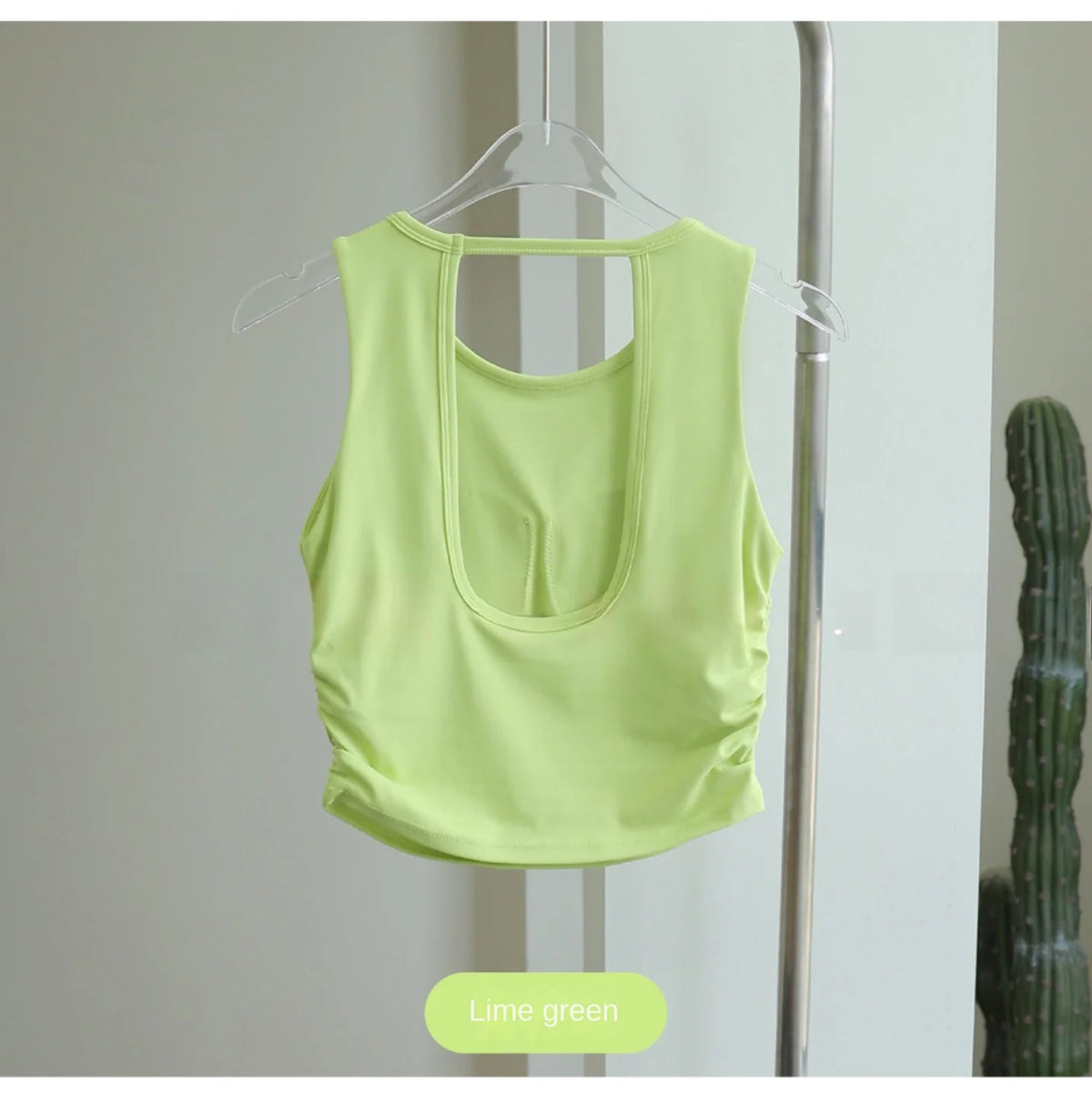Women's Sleeveless Workout Crop Top