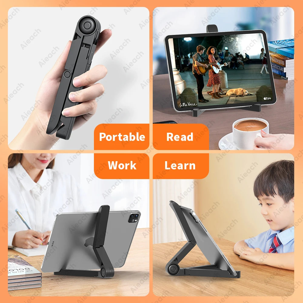 Portable Monitor Stand & Tablet Stand Holder Adjustable, Foldable, For 7