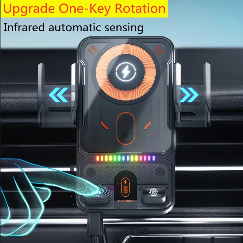 15W Air-Vent Wireless Car Charger & Phone Holder