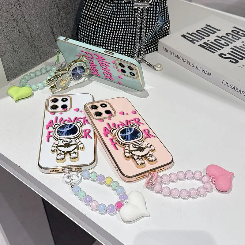3-Piece Floral Phone Case Set for Honor Models