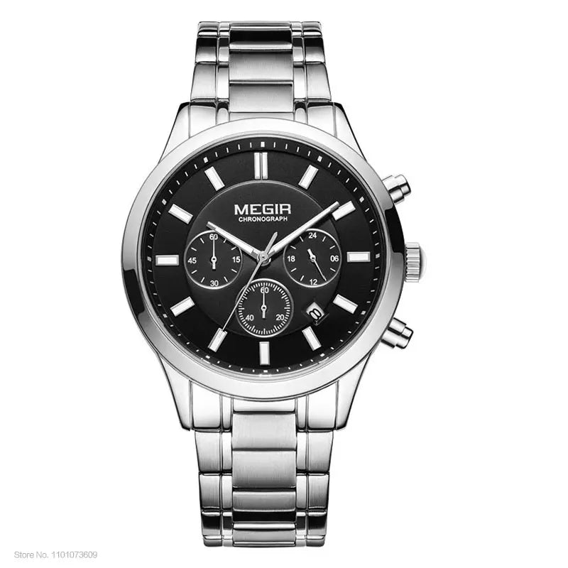 Men's Stainless Steel Chronograph Quartz Watch