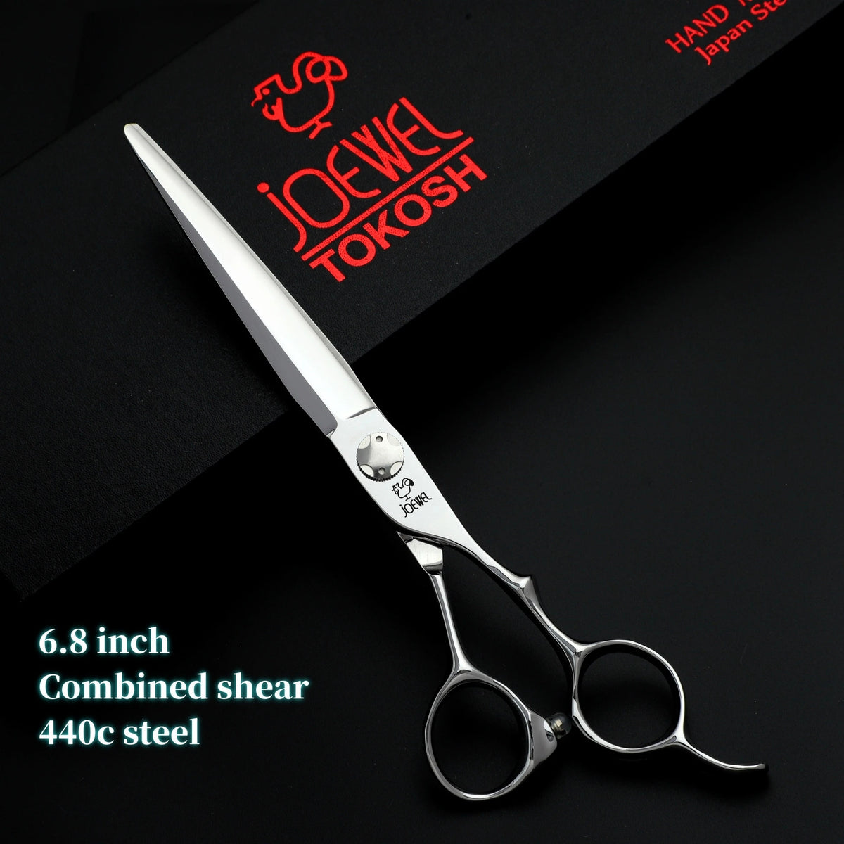 6-6.5-6.8 inch Professional Hair Cutting Scissors，Japanese 440c Steel Hair Cutting Machine，Salon High Quality Barber Accessories