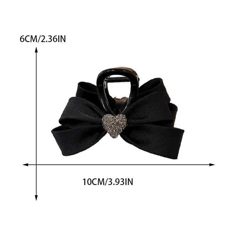 Women's Rhinestone Bow Hair Clip