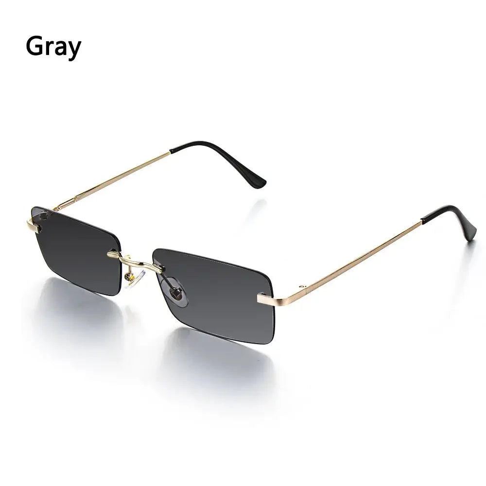 Rimless Rectangle Sunglasses