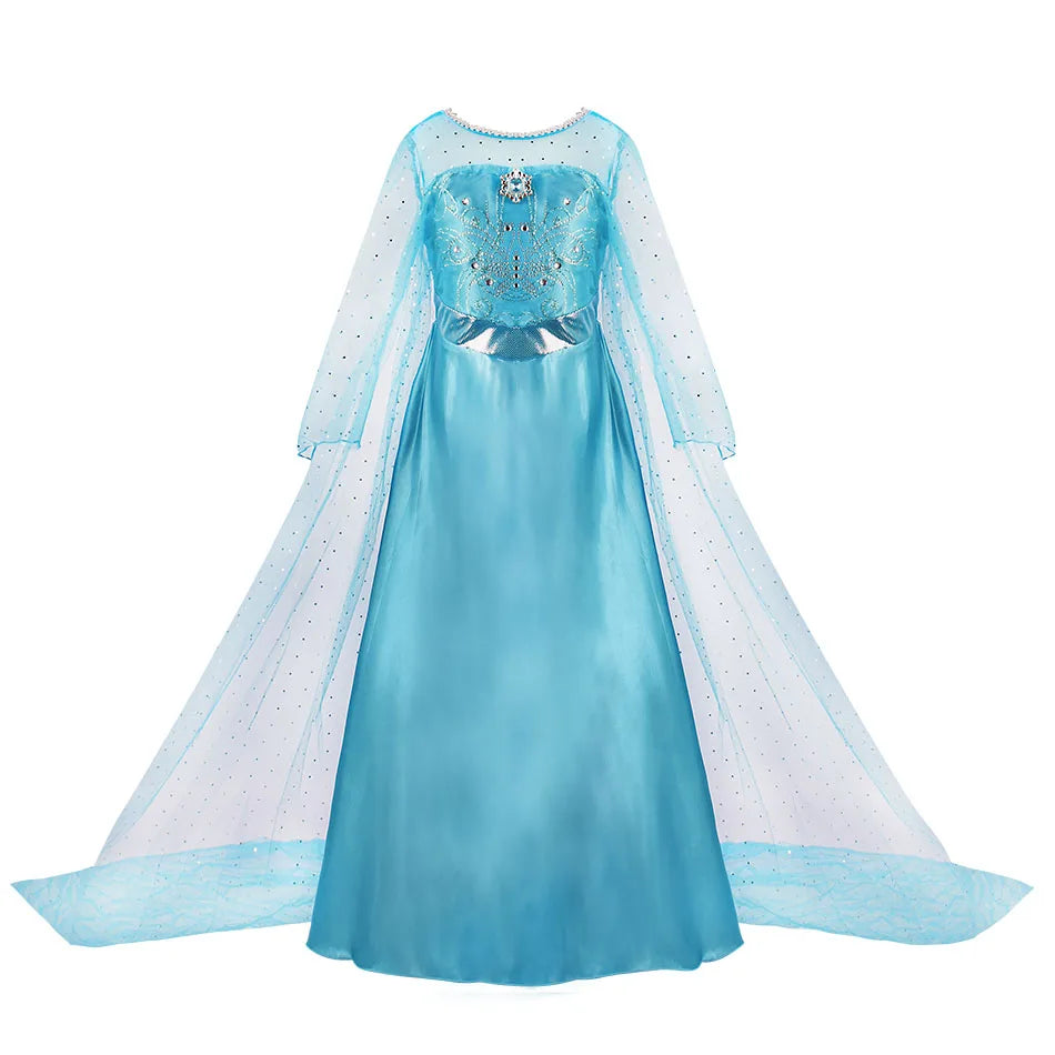 Girl Elsa Anna Dress Up Children Belle Snow White Jasmine Sofia Sleeping