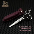 Professional VG10 Steel Barber Scissors, 5.75 Inch Willow Leaf Single-Sided Sharp Blade, Specialized for Regulating Hair Volume