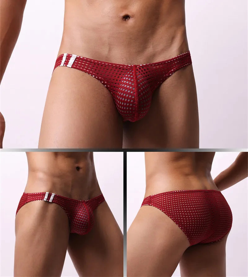 Breathable Mesh Low-Rise Briefs