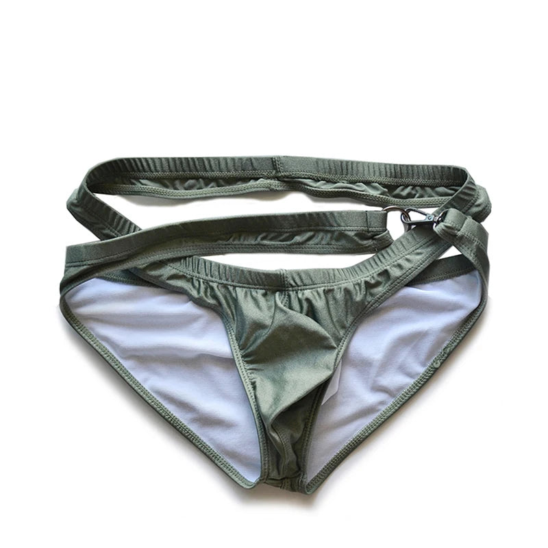 Double-Layer Swim Briefs