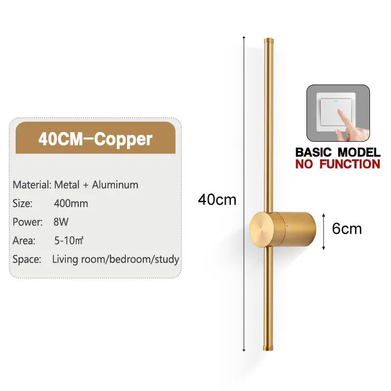 350° Rotatable LED Wall Lamps for TV Background Aluminum Hardwired LED Wall Lights Corridor Wall Sconce for Bedroom Living Room