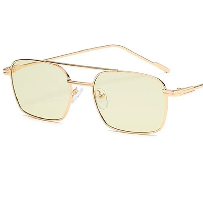 Double-Bridge Alloy Sunglasses