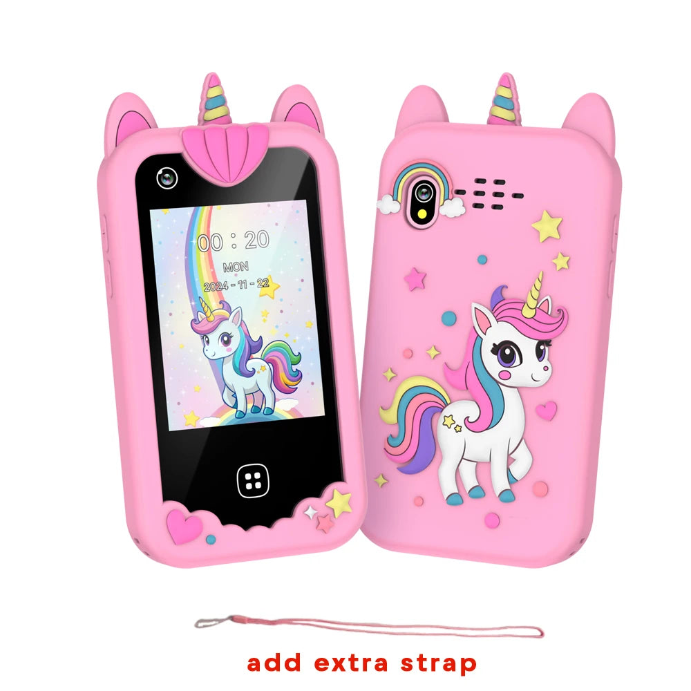 Kids Smart Phone For Girls Boys Kids Cell Phone Toys Dual Camera Music