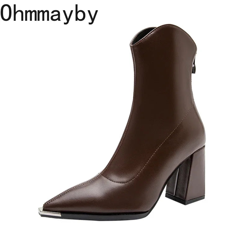 Women's Pointed-Toe Ankle Boots