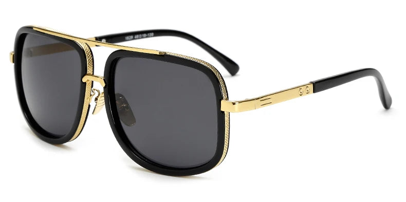 Oversized Metal-Frame Sunglasses