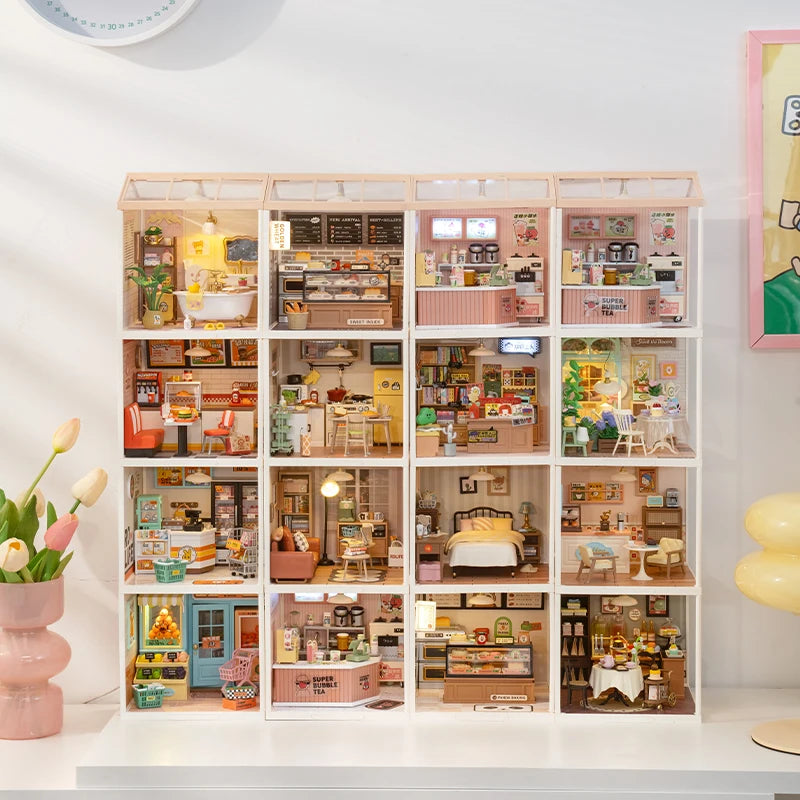 Rolife DIY Miniature Dollhouse Kit With Accessories Model Supply Store