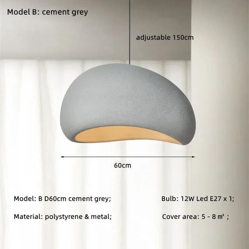 Minimalism Wabi Sabi LED Pendant Lamps For Living Dining Room Restaurant Loft Decor Hanging Chandelier Art Suspension Luminaire