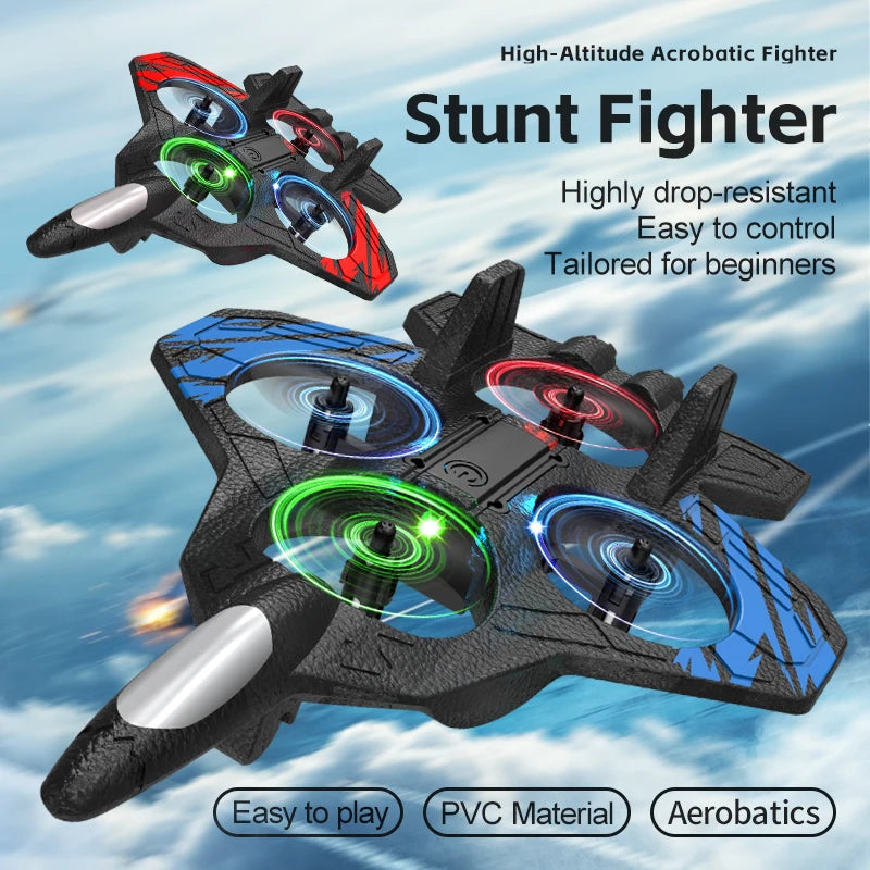 Q3 EPP Foam Fighter RC Drones 2.4G 4‑Axis Stunt Aircraft With LED Lights