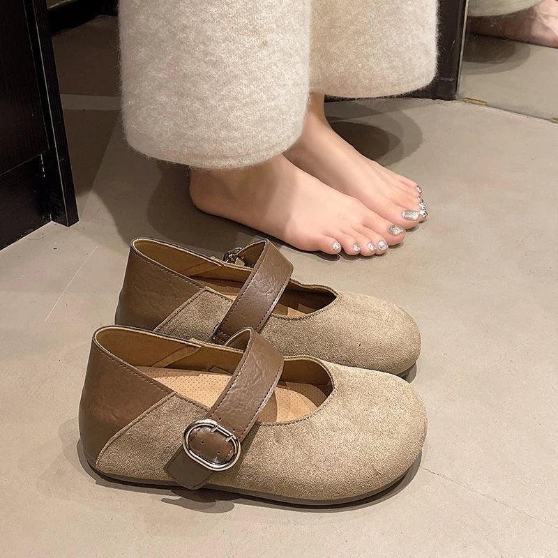Women's Wide-Fit Mary Jane Flats