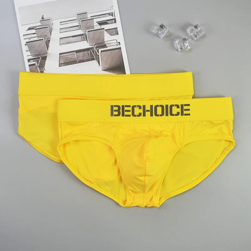 Men's briefs are sexy and comfortable, milk silk low-rise youth underwear, men's breathable tide and tight