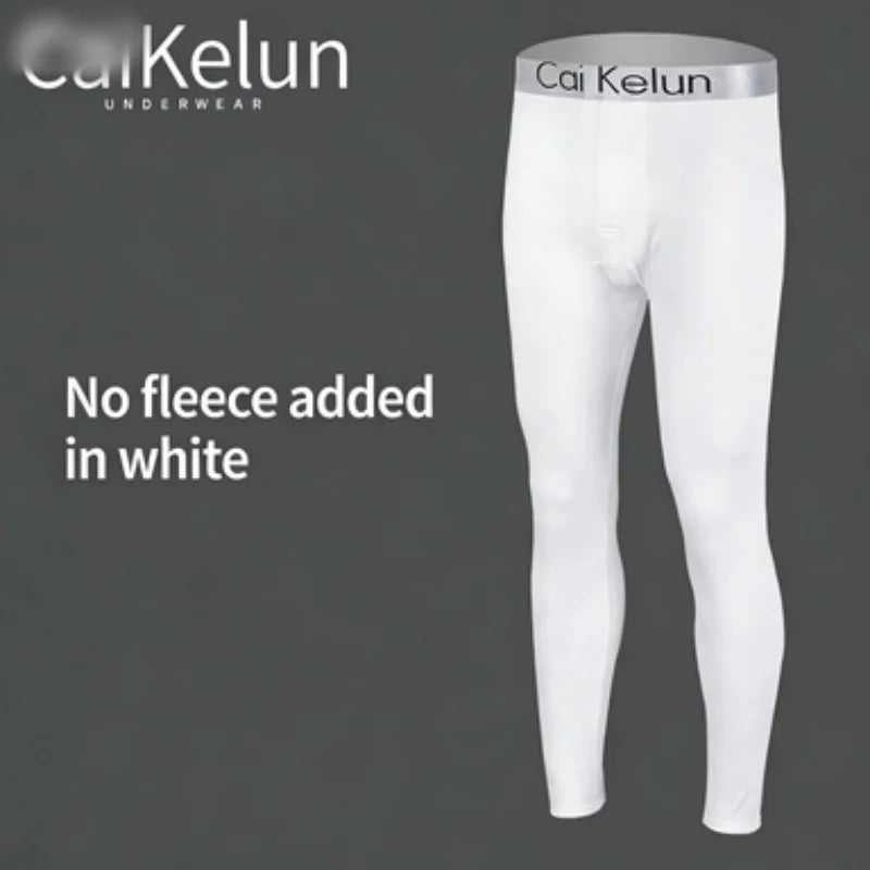 Men's Thermal Underwear Pants Winter Thick Fleece Lined Long Johns Warm Leggings Base Layer Bottoms Keep Warm Compression Tights
