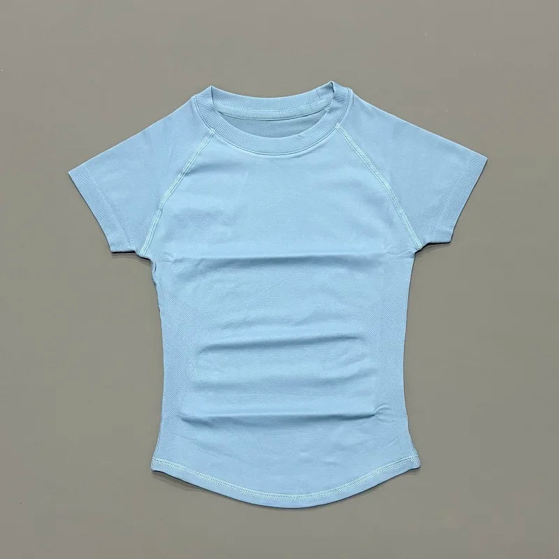 Women's Fitted Short-Sleeve Yoga Top