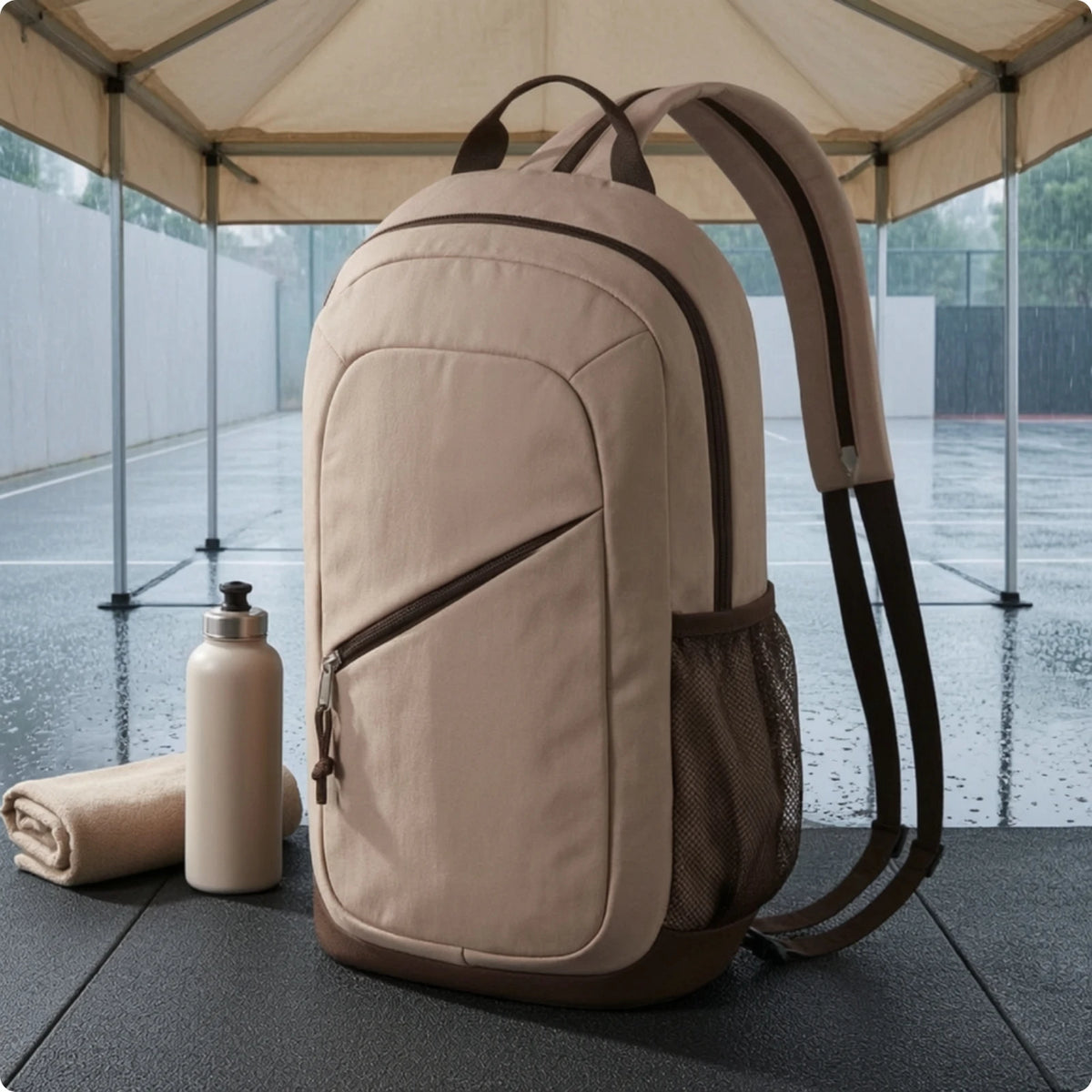 Pickleball Backpack Slim Pickleball Bag Backpack with Water Bottle Holder Compact for Outdoor Training