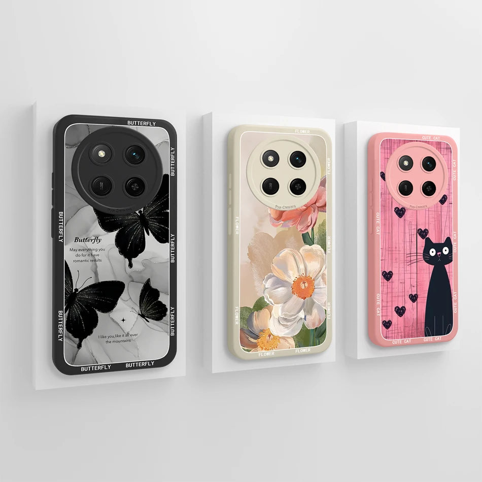For Honor X9C Smart Phone Cover Creative Camera Protection Funda For Honor X 9C High Quality Soft Liquid Silicone Bumper Shell