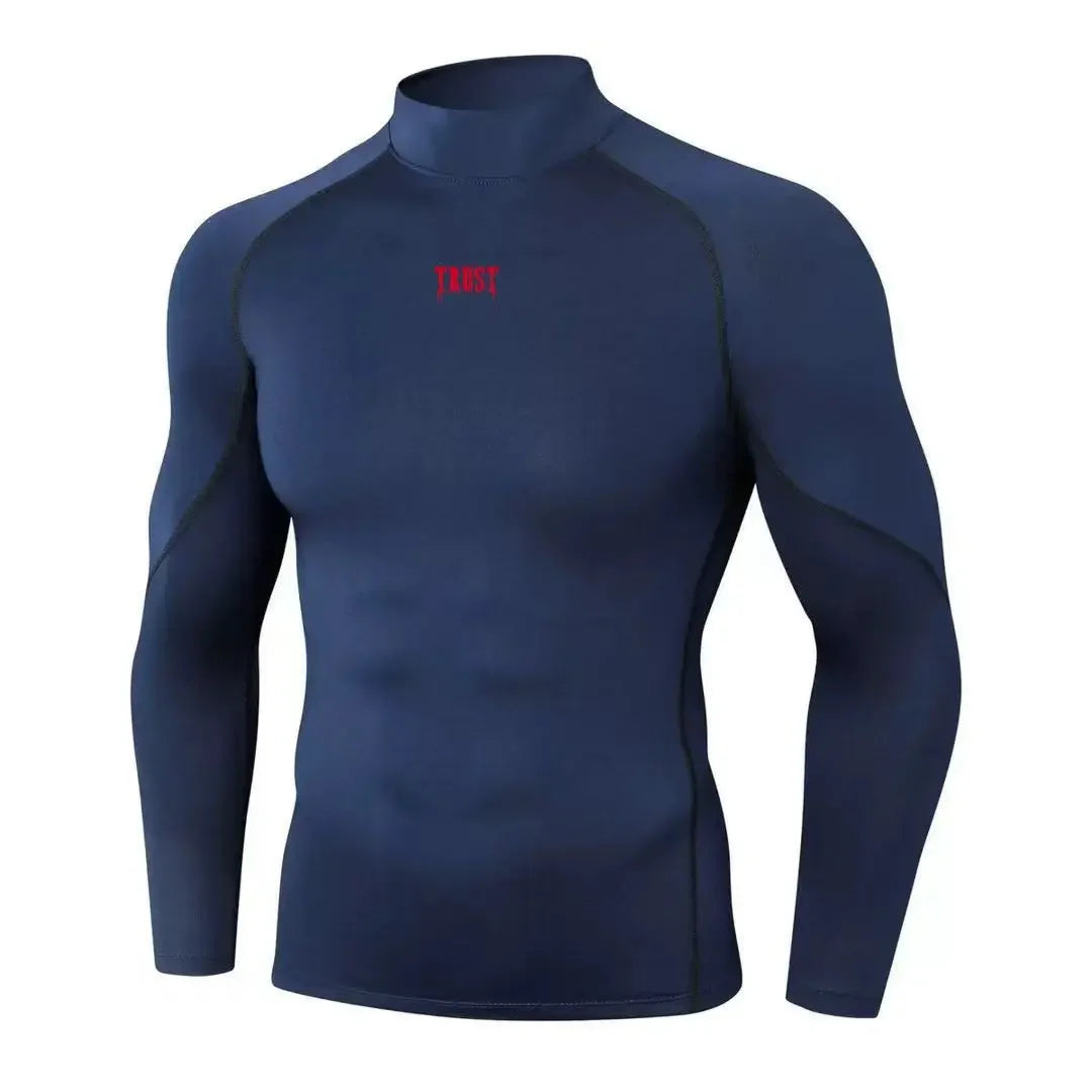 Men Sport T-shirt Quick Dry Bodybuilding Running Shirt Long Sleeve Compression Top Gym T Shirt Men Fitness Tight Men Underwear