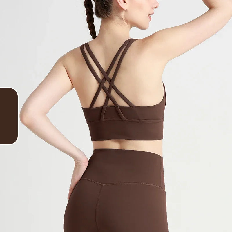 Women's Cross-Back Yoga Bra
