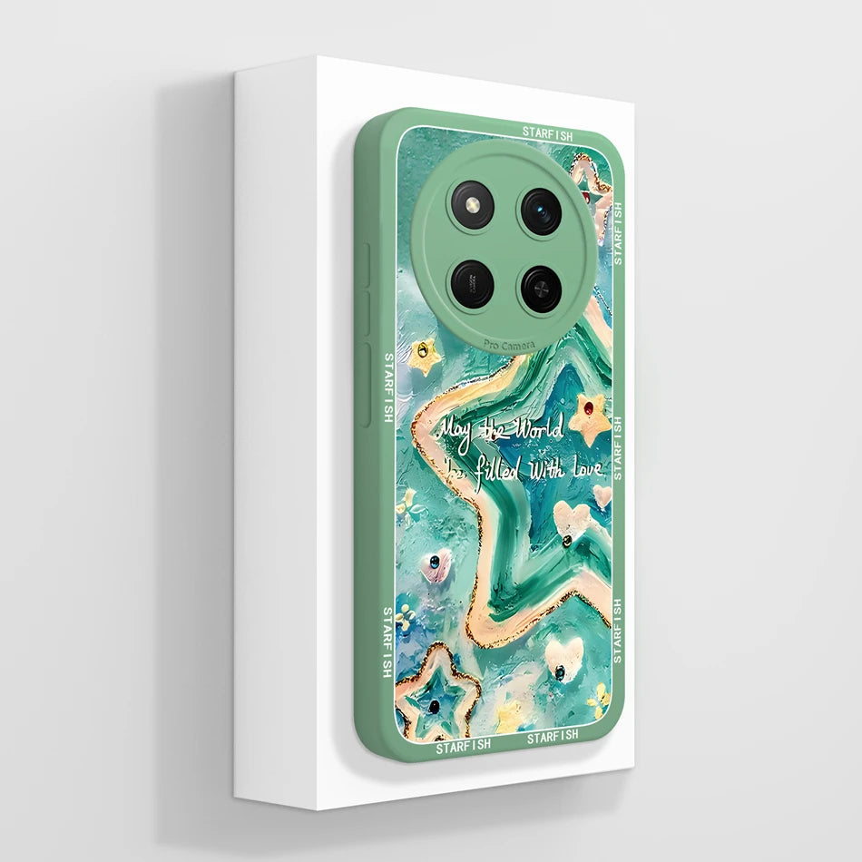 For Honor X9C Smart Phone Cover Creative Camera Protection Funda For Honor X 9C High Quality Soft Liquid Silicone Bumper Shell