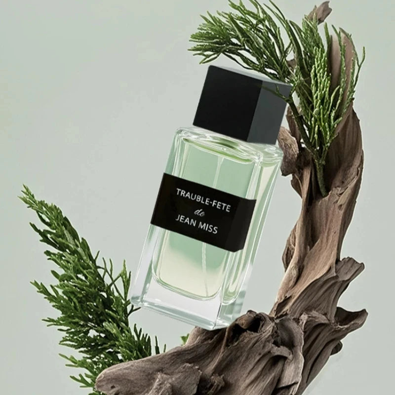 50ml Unisex Fresh Woody Perfume Long Lasting Natural Green Scent Spray Light Eau de Toilette for Men Women Daily Casual