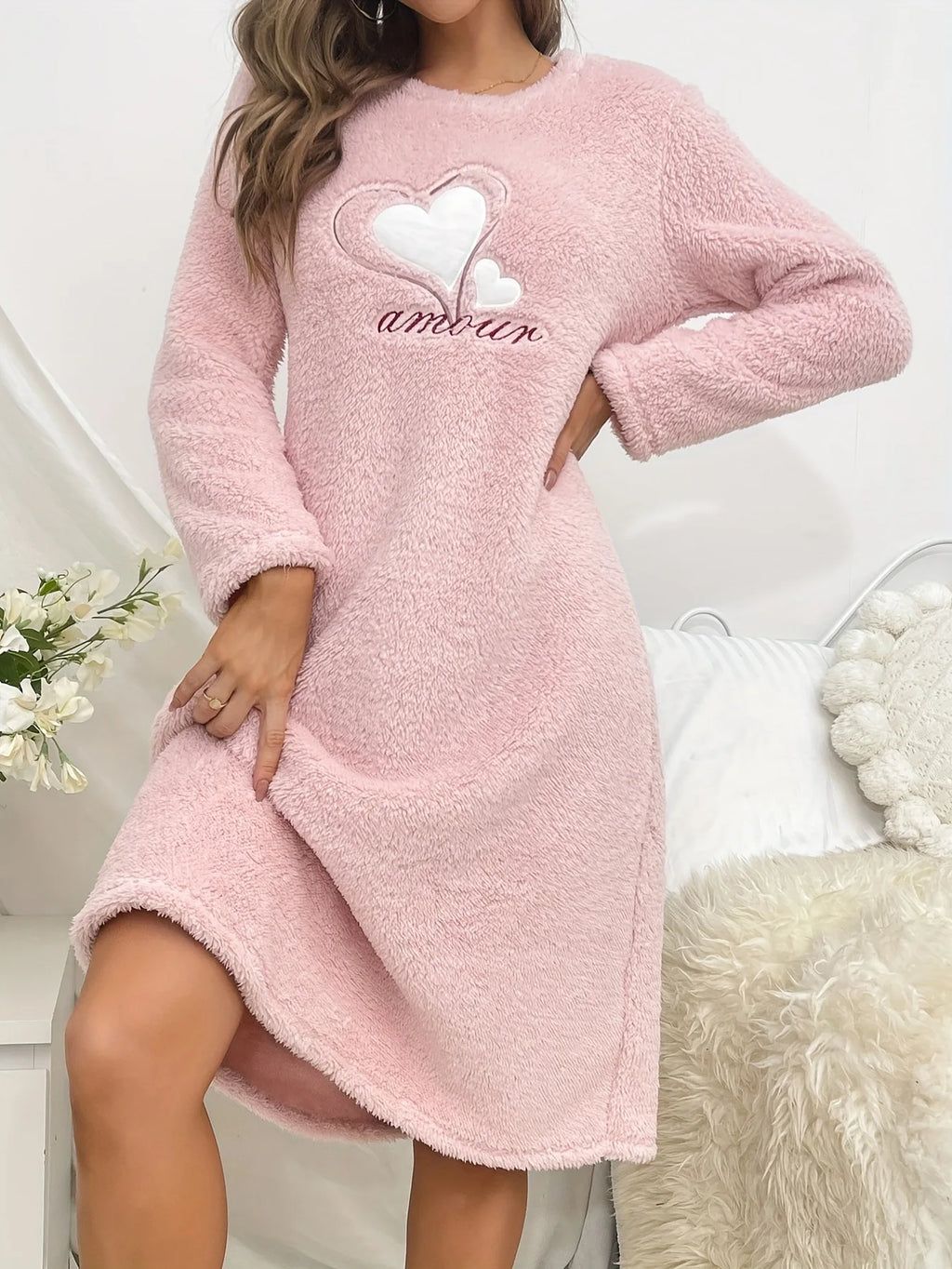 Women's Warm Flannel Nightdress