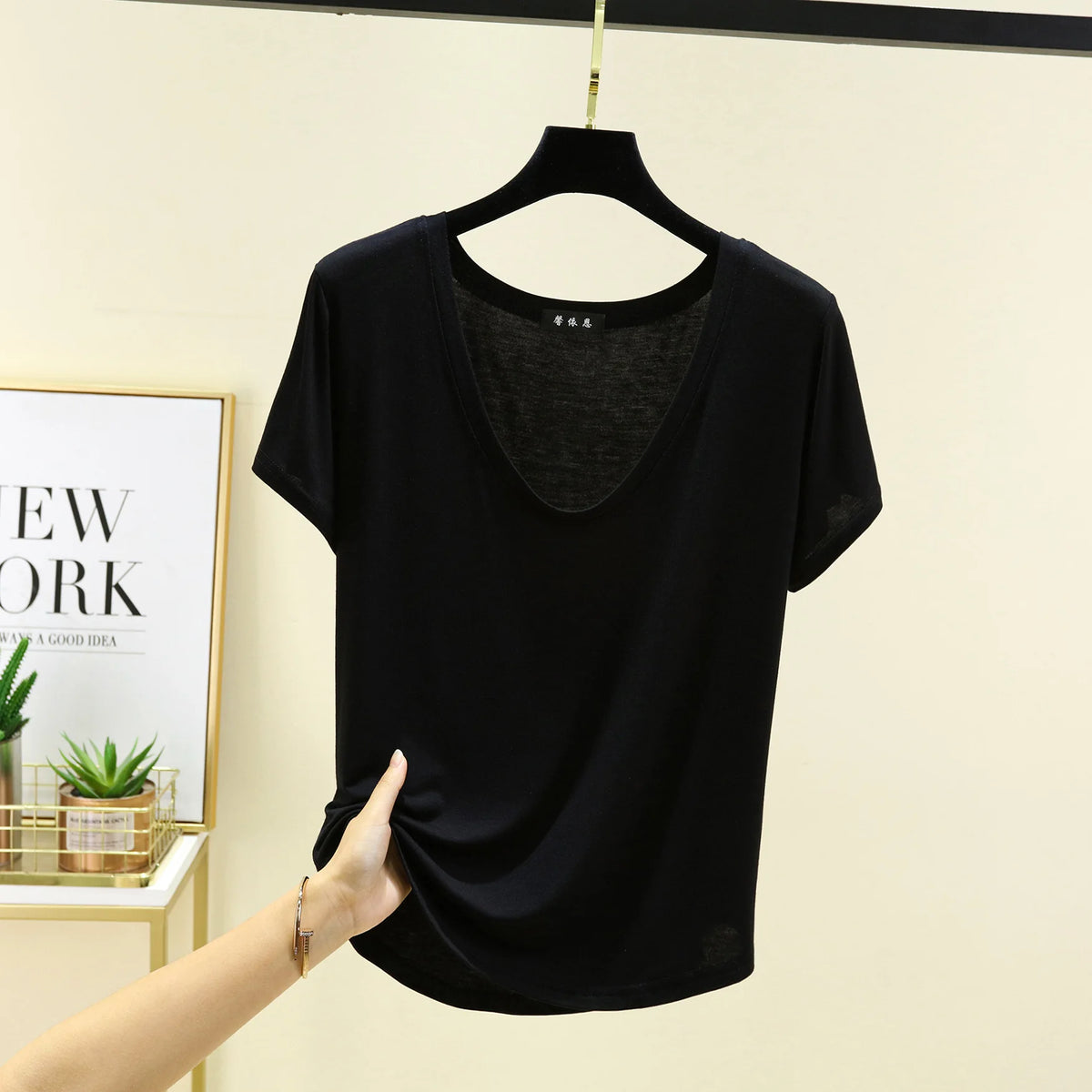 Women's Modal Short-Sleeve Lounge T-Shirt