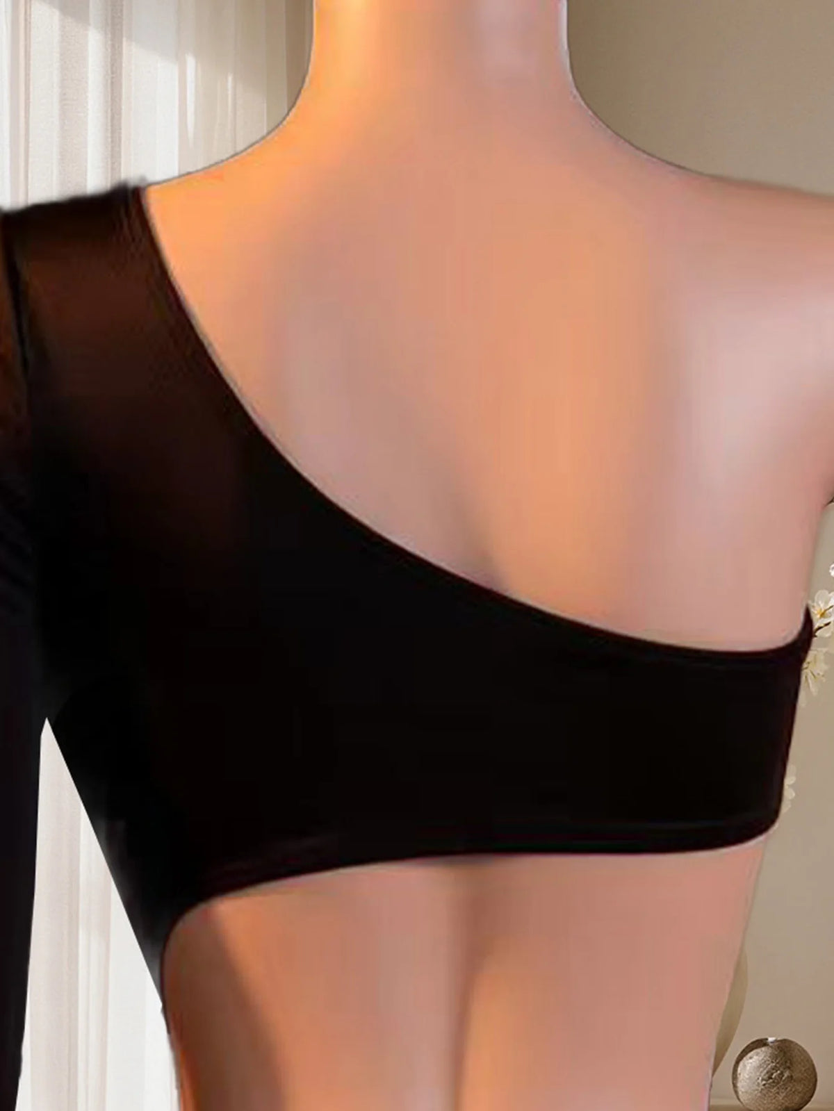 Women's One-Shoulder Cut-Out Bodysuit